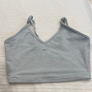 Gray SET Crop Top